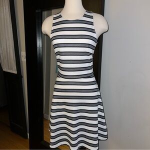 H&M Racerback Black & White Striped Dress - Size Small